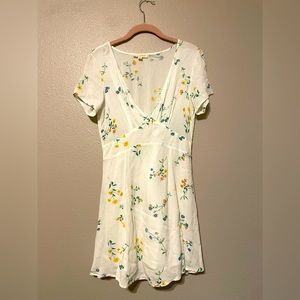 LA Hearts Floral Bodice Swing Dress Size S